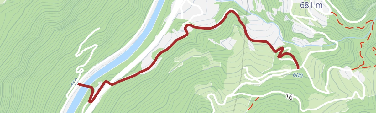 Route map: 288 Collegamento Valle Isarco II